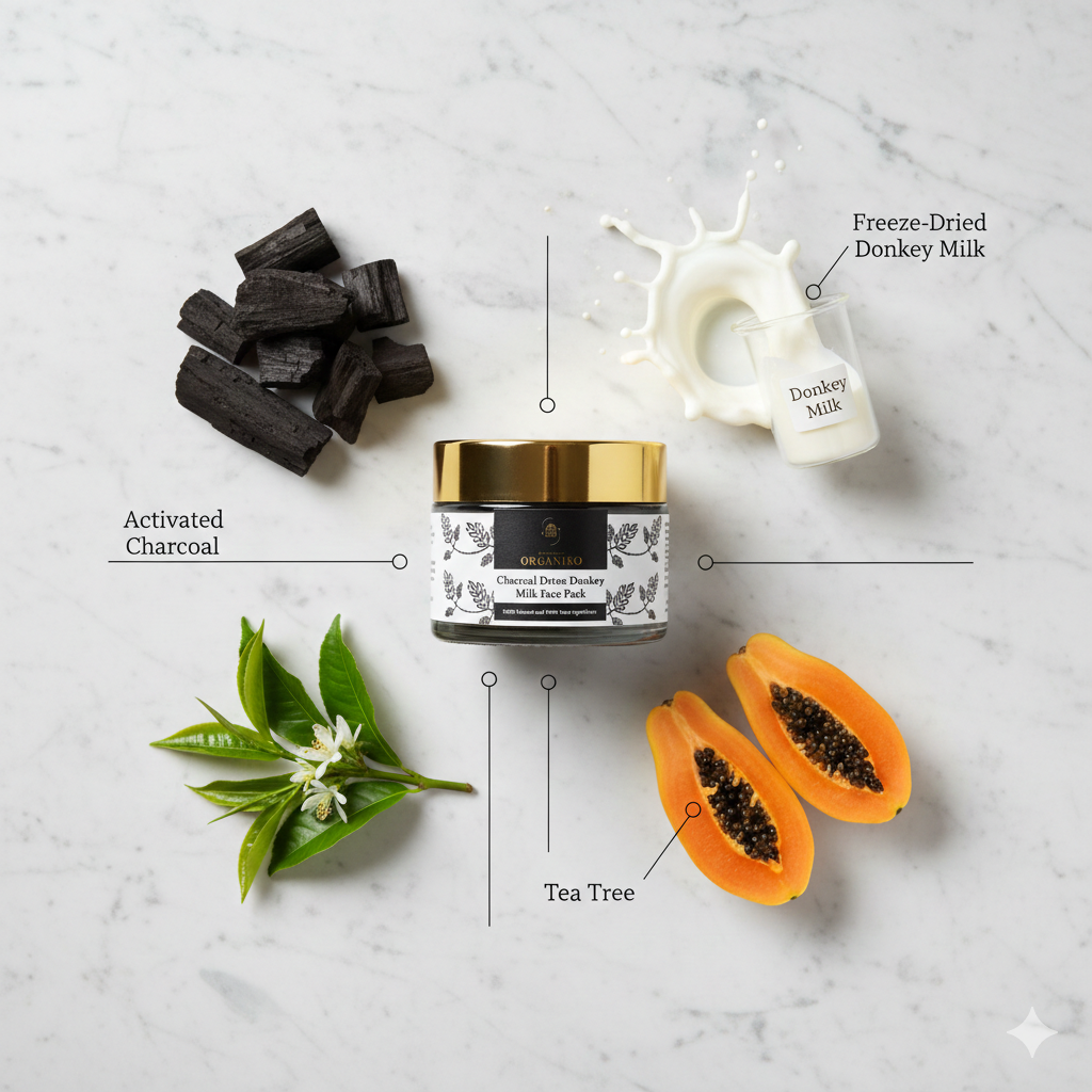 Charcoal Detox Donkey Milk Face Pack thumbnail 2