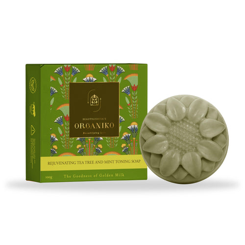 Rejuvenating tea tree and mint toning soap - Beautilishiya's organiko